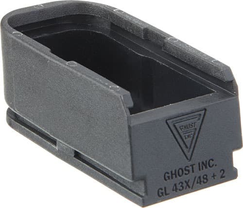 GHOST MOAB MAG EXTENSION FOR GLOCK 43X48 PLUS 2 RNDS BLACK