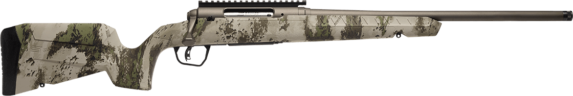 Savage Arms 32307 Axis 2 Pro Compact 400 Legend 4+1 20" Gun Metal Bronze Cerakote Heavy Threaded Barrel & Picatinny Rail Carbon Steel Receiver, Fixed Woodland Camo Synthetic Stock, Right Hand