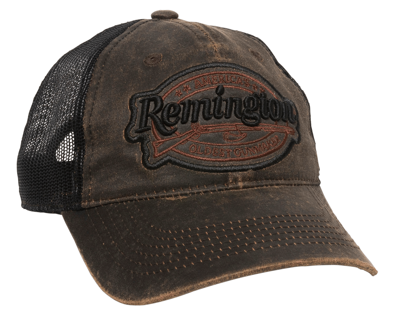 Outdoor Cap RM17A Remington Cap Cotton Black/Brown Unstructured OSFA