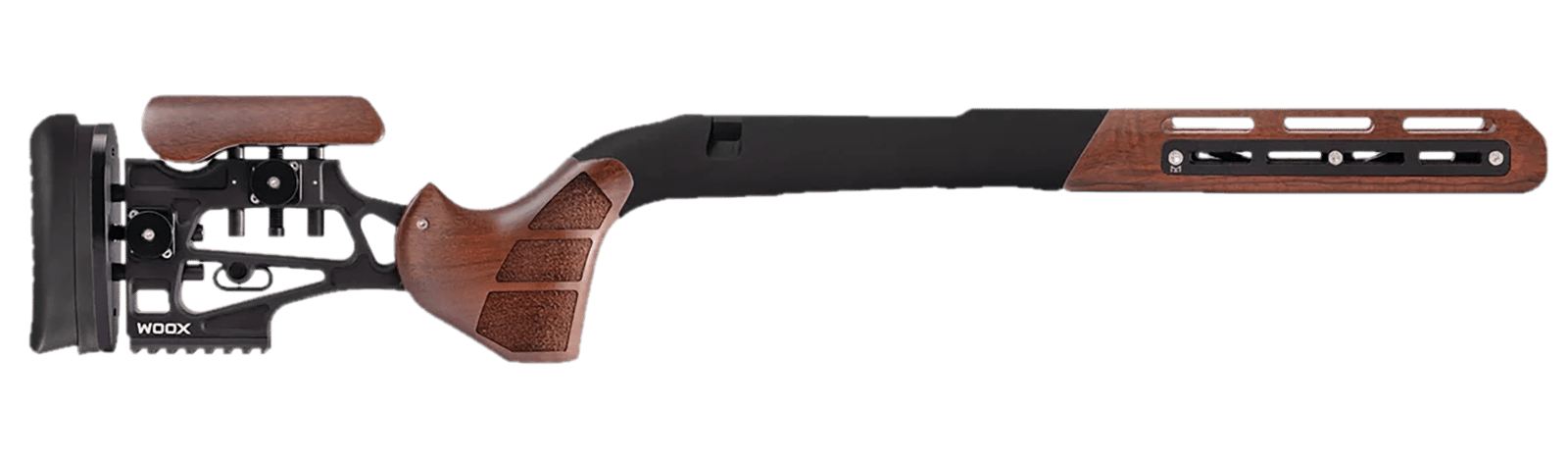 Woox SH.CHS011.17 Furiosa Chassis Walnut Aluminum/Wood Fits Tikka T3/T3X CTR Bolt Action 31" OAL