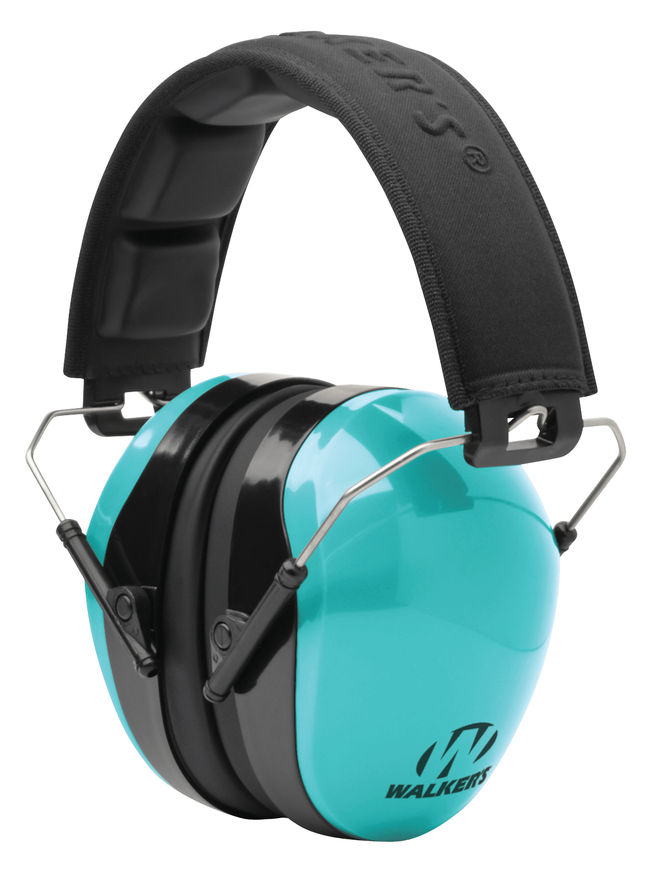 Walker's GWPDCPMLTL Advanced Protection Passive Muff 26 dB Over the Head Aqua Blue/Black Polymer