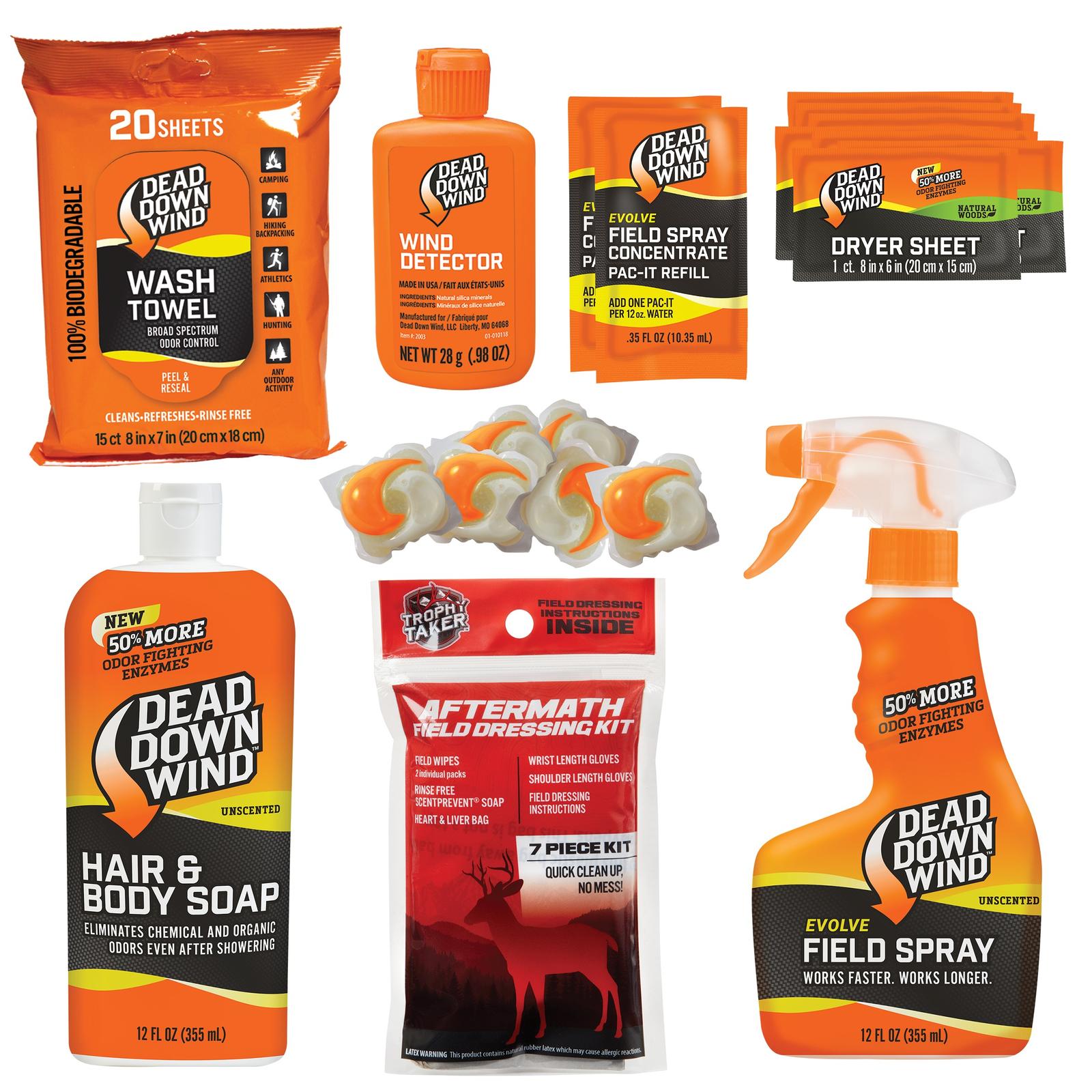 Dead Down Wind 208118 Super Slam Kit Odor Eliminator Unscented  25 Piece