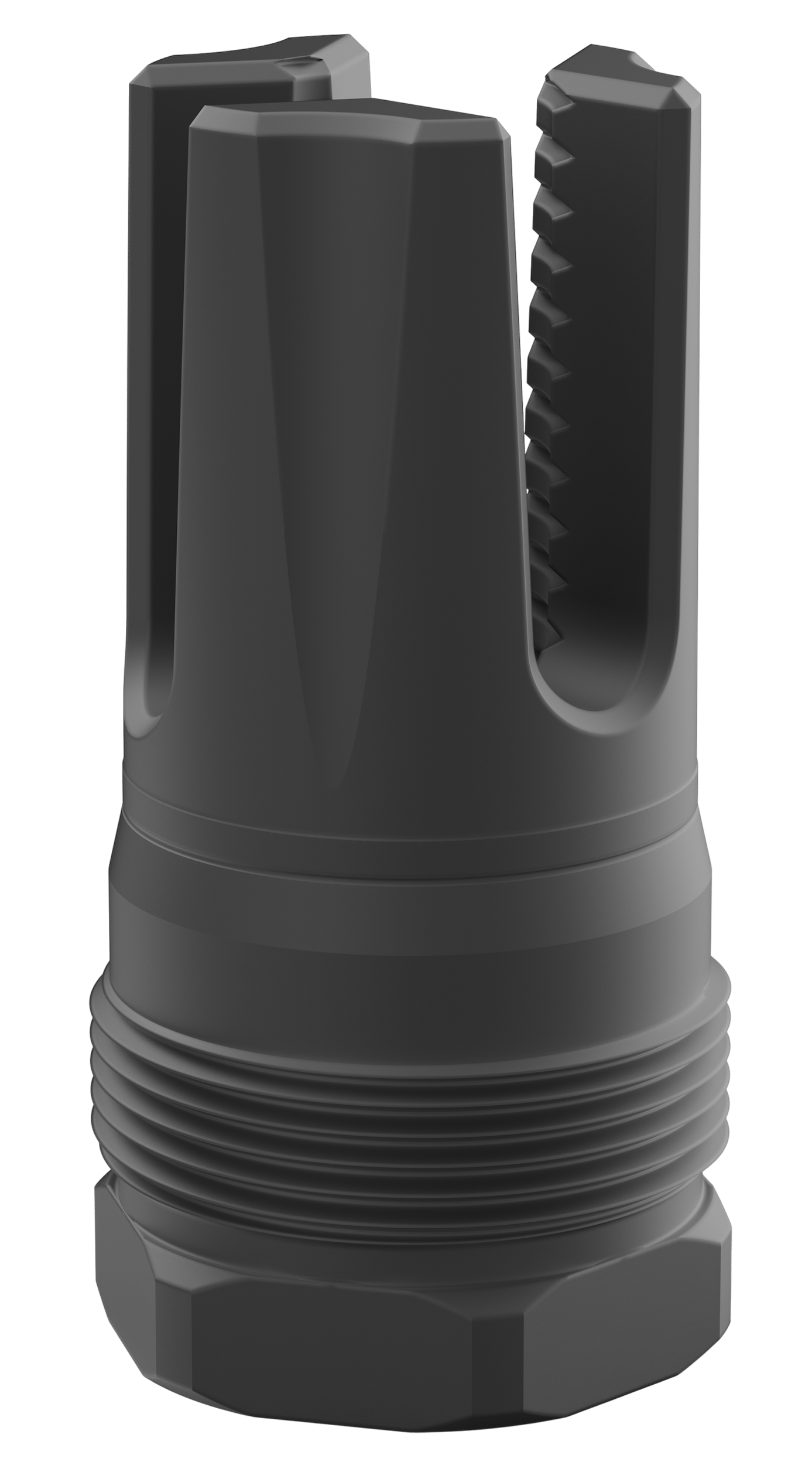 Breek Arms BRK4416 Scorch 3-Prong Plan B Black Nitride Steel 5/8"x24 Threads 30 Cal