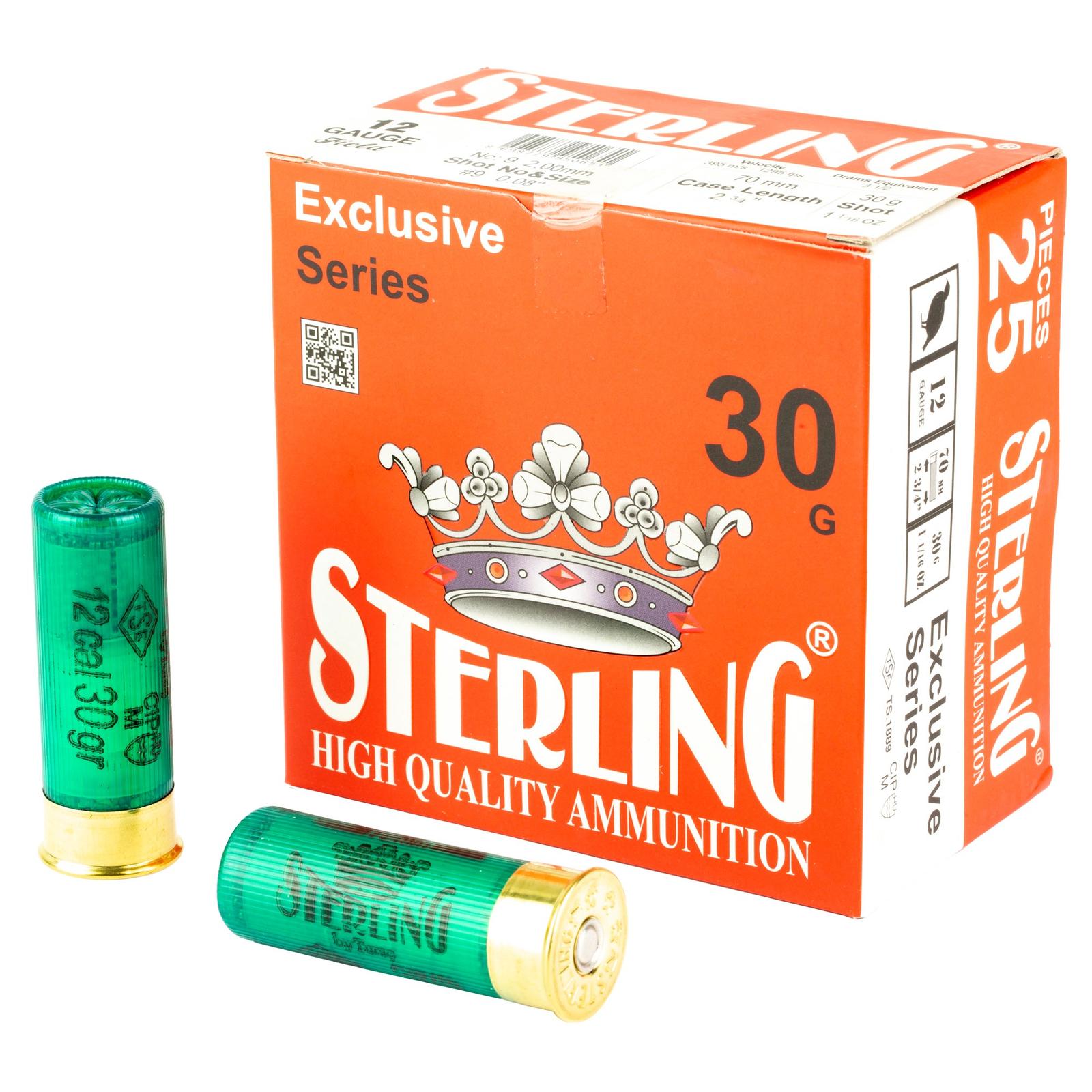 STERLING EXCLSV 12GA 2.75" #9 25/250