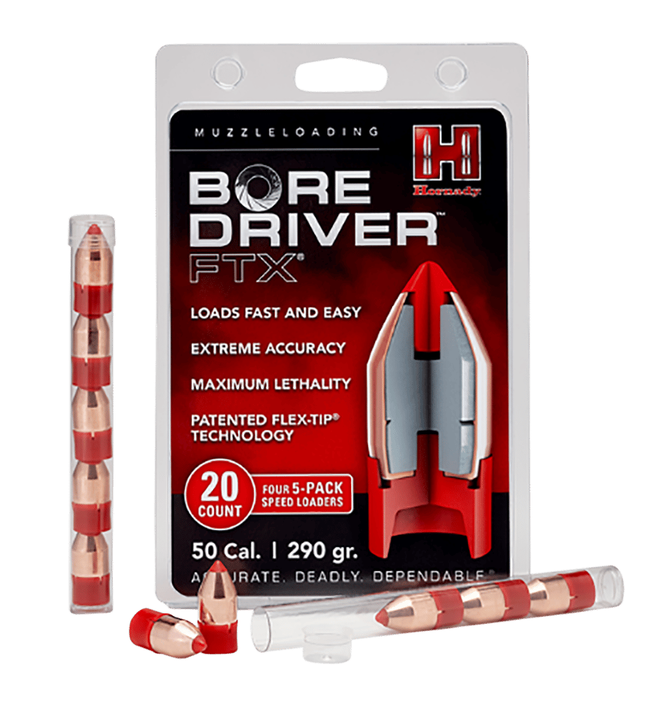 Hornady 67713 Bore Driver FTX 50Cal Flex Tip eXpanding 290gr 20 Per Box/10 Case