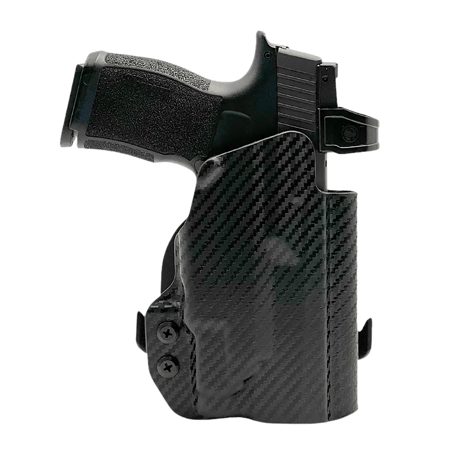 Rounded Gear SSRP365TLR7CFRHOWBPDL  Paddle Holster OWB Black Carbon Fiber Kydex Fits Sig P365 Right Hand