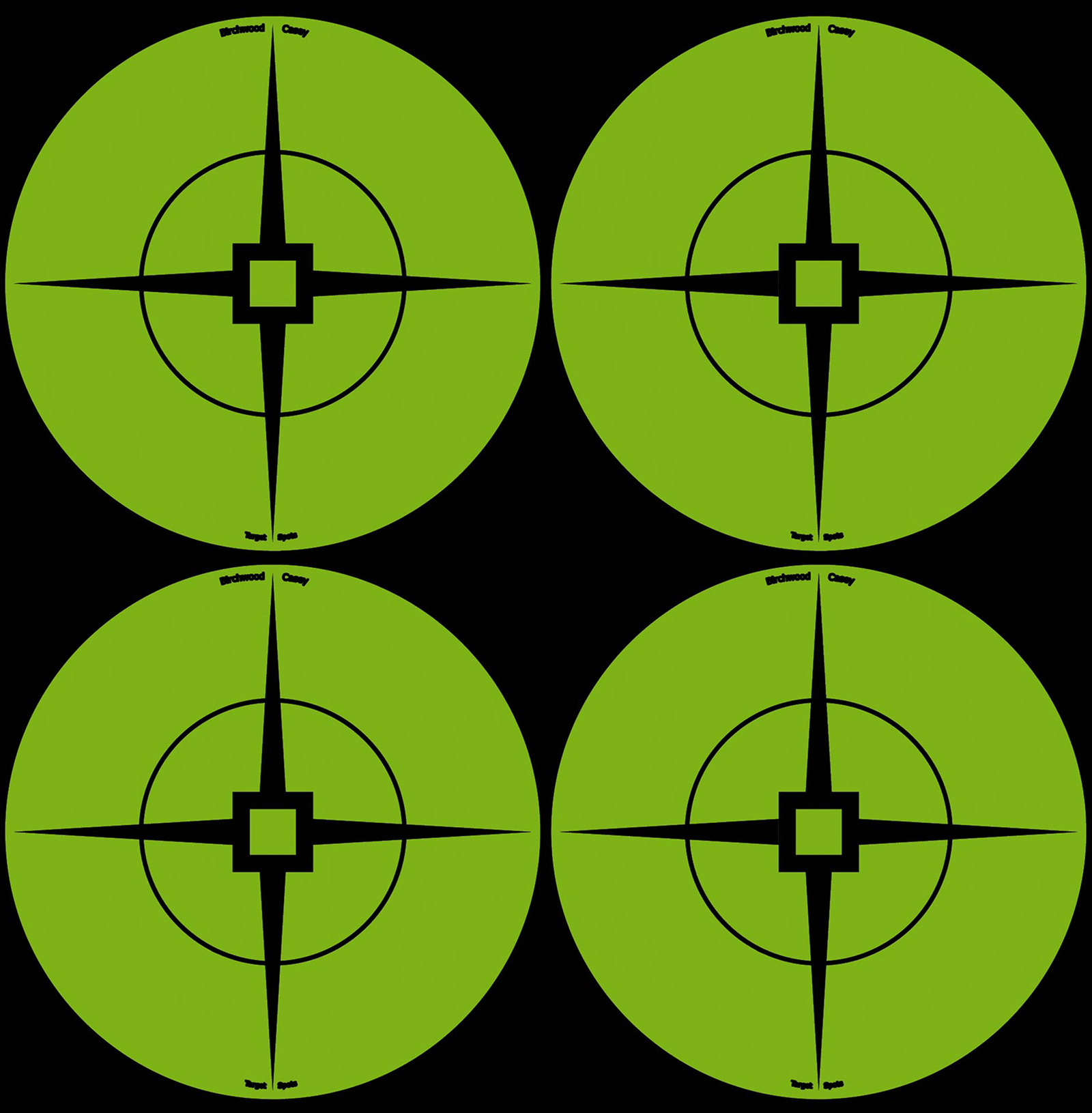 Birchwood Casey 33933 Target Spots  Self-Adhesive Paper Black/Green 3" Crosshair 40 Pack