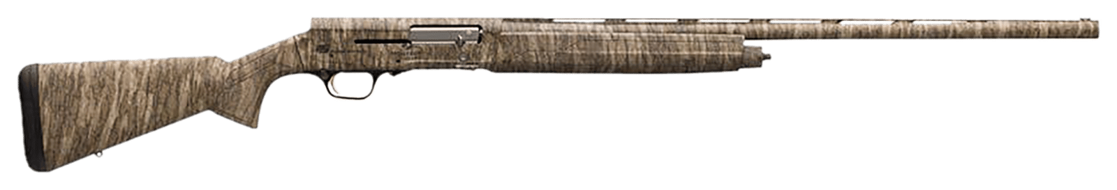 Browning 0118252004 A5  12 Gauge 28" Barrel 3.5" 4+1, Full Coverage Mossy Oak Bottomland, Textured Synthetic Stock With Closed Radius Pistol Grip