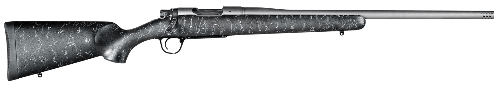 Christensen Arms 8010200200 Mesa Long Range 308 Win 4+1 24" Threaded Barrel, Tungsten Gray Cerakote, Black with Gray Webbing Stock