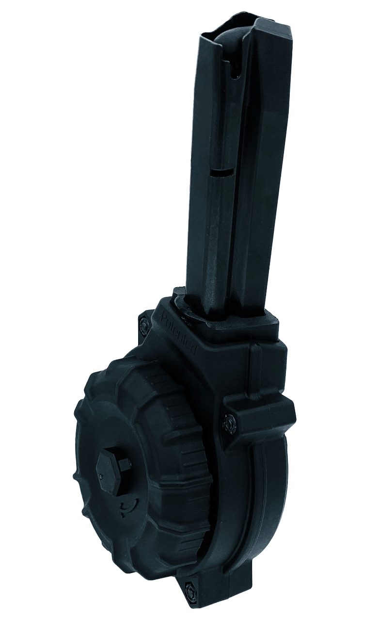 ProMag DRMA47   50rds Drum 9mm Fits CZ-75 Black Polymer