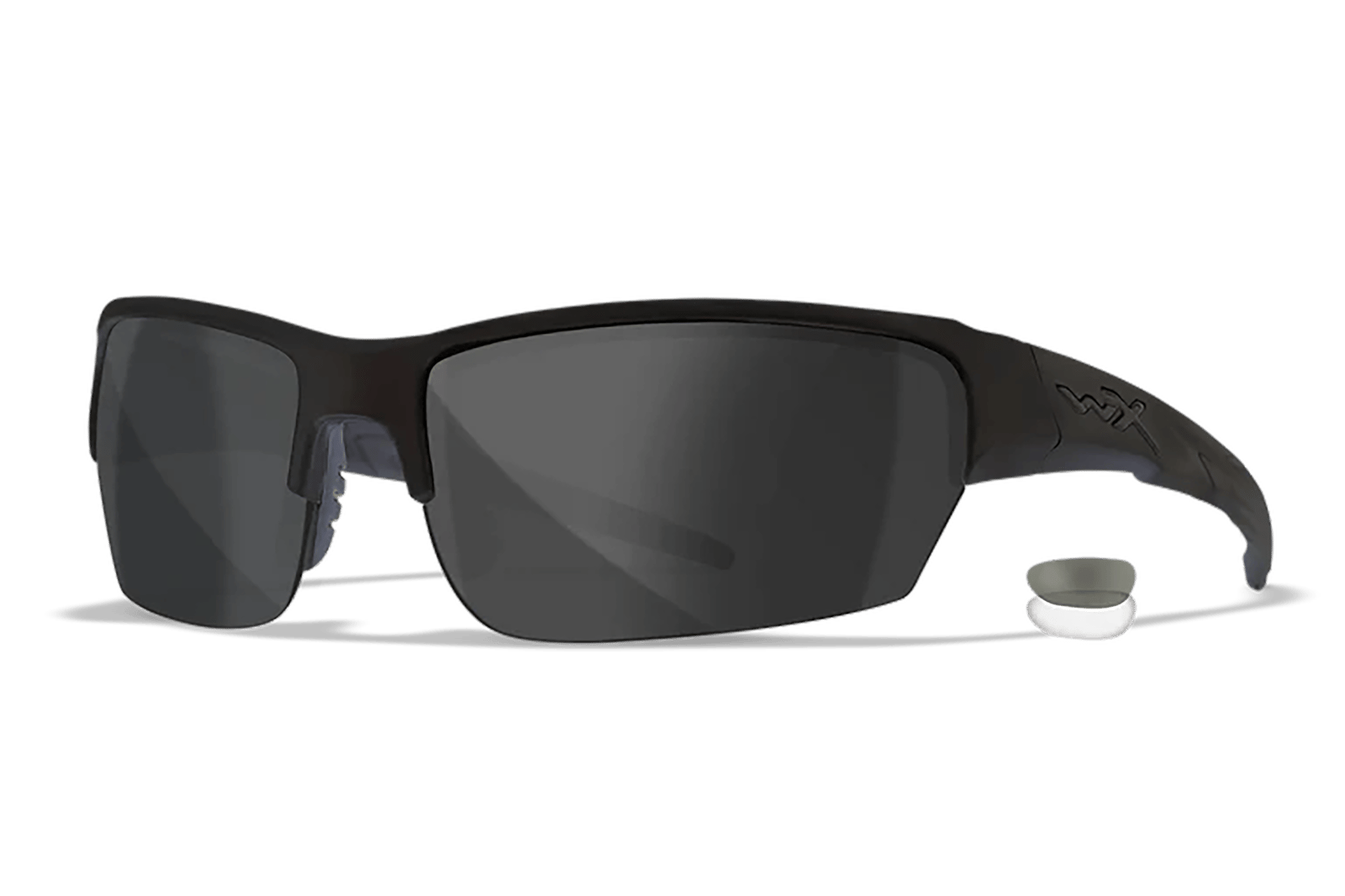 Wiley X CHSAI07 SAINT  S/M Smoke Gray/Clear Lens Polycarbonate Matte Black Frame