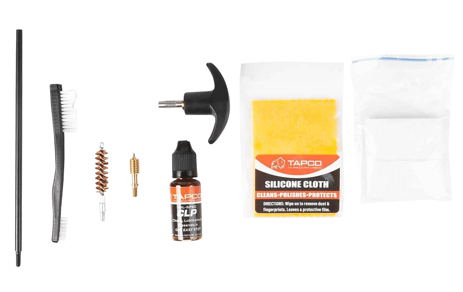 Tapco TAP22080  Handgun Cleaning Kit 38/357/9mm Handgun Black