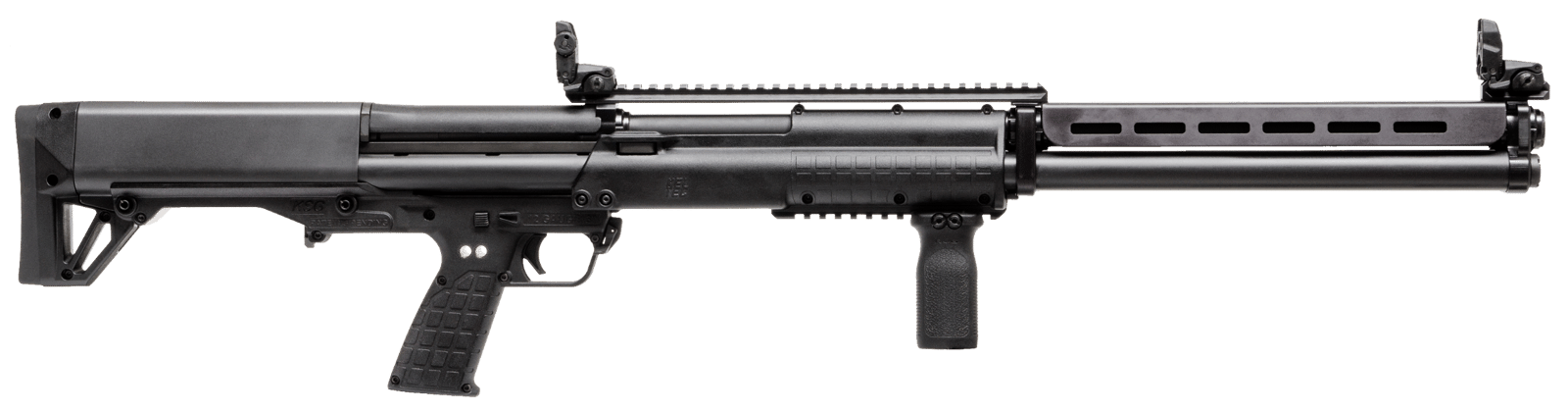 Kel-Tec KSG25BLK KSG 25 Black 12 Gauge 30.50" 3" 24+1 Black Rec/Barrel Black Polymer Fixed Stock & Grip