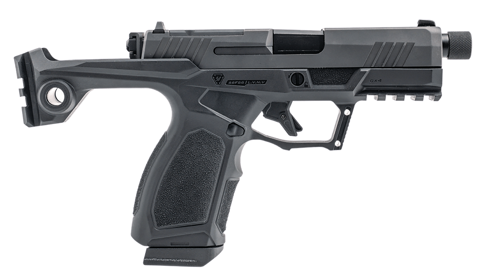 Taurus 1-GX4CRP941-10SI GX4  Compact Frame 9mm Luger 10+1 3.70" Stainless Steel Barrel, Alloy Steel Optic Ready/Serrated Slide, Stainless Steel Frame