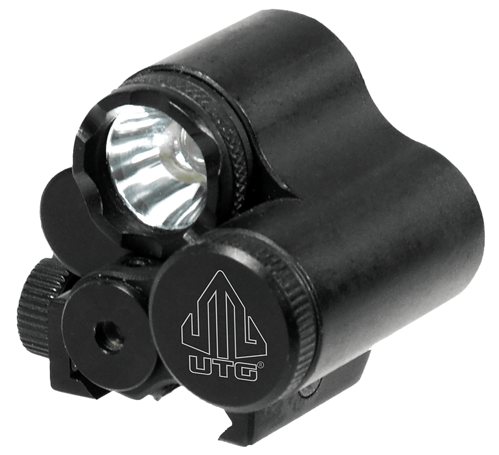 Leapers LTELP28R   Black Anodized Aluminum 120 Lumens CREE LED IRB Bulb Red Laser Picatinny Mount