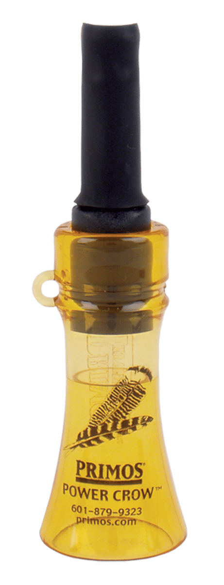 Primos 330 Power Crow  Open Call Crow Sounds Attracts Crow/Turkey Black/Yellow Plastic