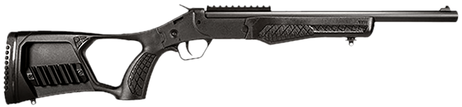 Rossi SSPS45BKIT Survival Stow & Go Bag Kit 45 Colt (Long Colt) 1rd 16" Black Oxide Single Shot Barrel, Black Oxide Picatinny Rail, Thumbhole w/Shell Holder Synthetic Stock, Carry Bag