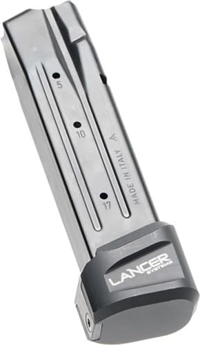 LANCER EXTENDED BASEPAD PLUS 5RDS BLACK FOR SIG P320!