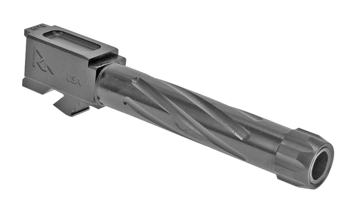 Rival Arms RA20G202D Precision V1 Match Grade 9mm Luger Compatible w/Glock 19 Gen3-4, 4.02" Fluted Threaded PVD Stainless Steel, Target Crown