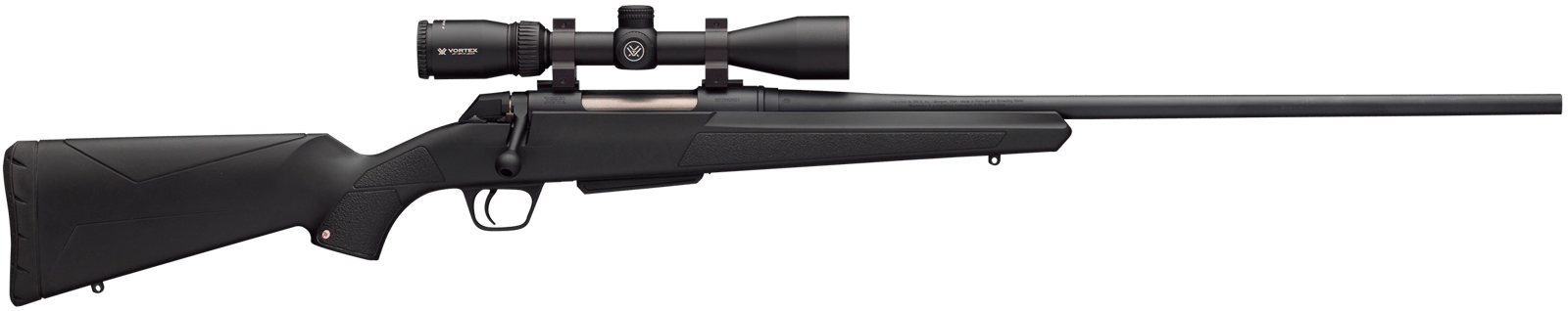Winchester Guns 535705212 XPR Scope Combo 243 Win 3+1 Cap 22" Blued Perma-Cote Rec/Barrel Matte Black Stock Right Hand with MOA Trigger System (Full Size) Includes Vortex Crossfire II 3-9x40mm Scope