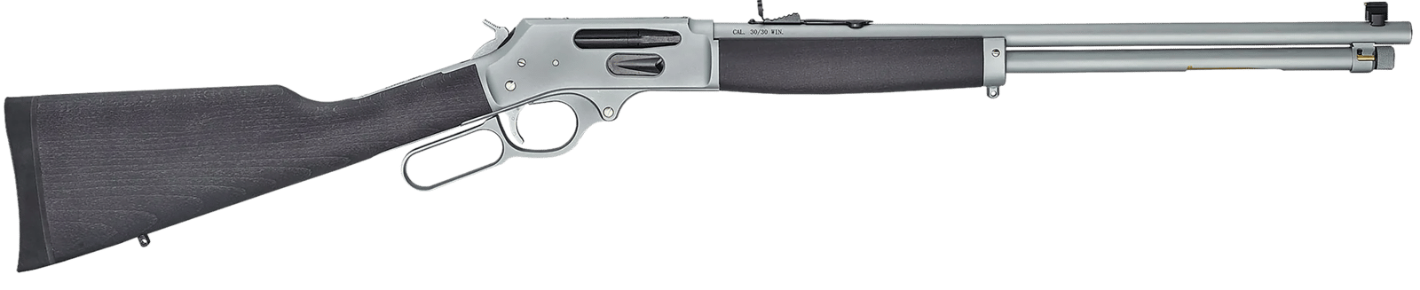 Henry H009GAW Side Gate All Weather Full Size 30-30 Win 5+1 20" Hard Chrome Plated Steel Barrel, Satin Hard Chrome Steel Receiver, Stained Hardwood Stock Right Hand