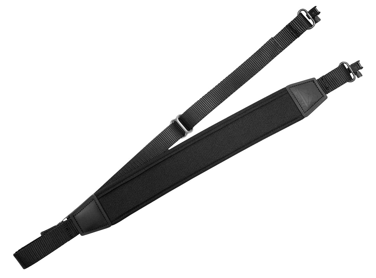GrovTec US Inc GTSL121 FLEX  Black Elastic w/Neoprene Strap Adjustable Padded Rifle/Shotgun