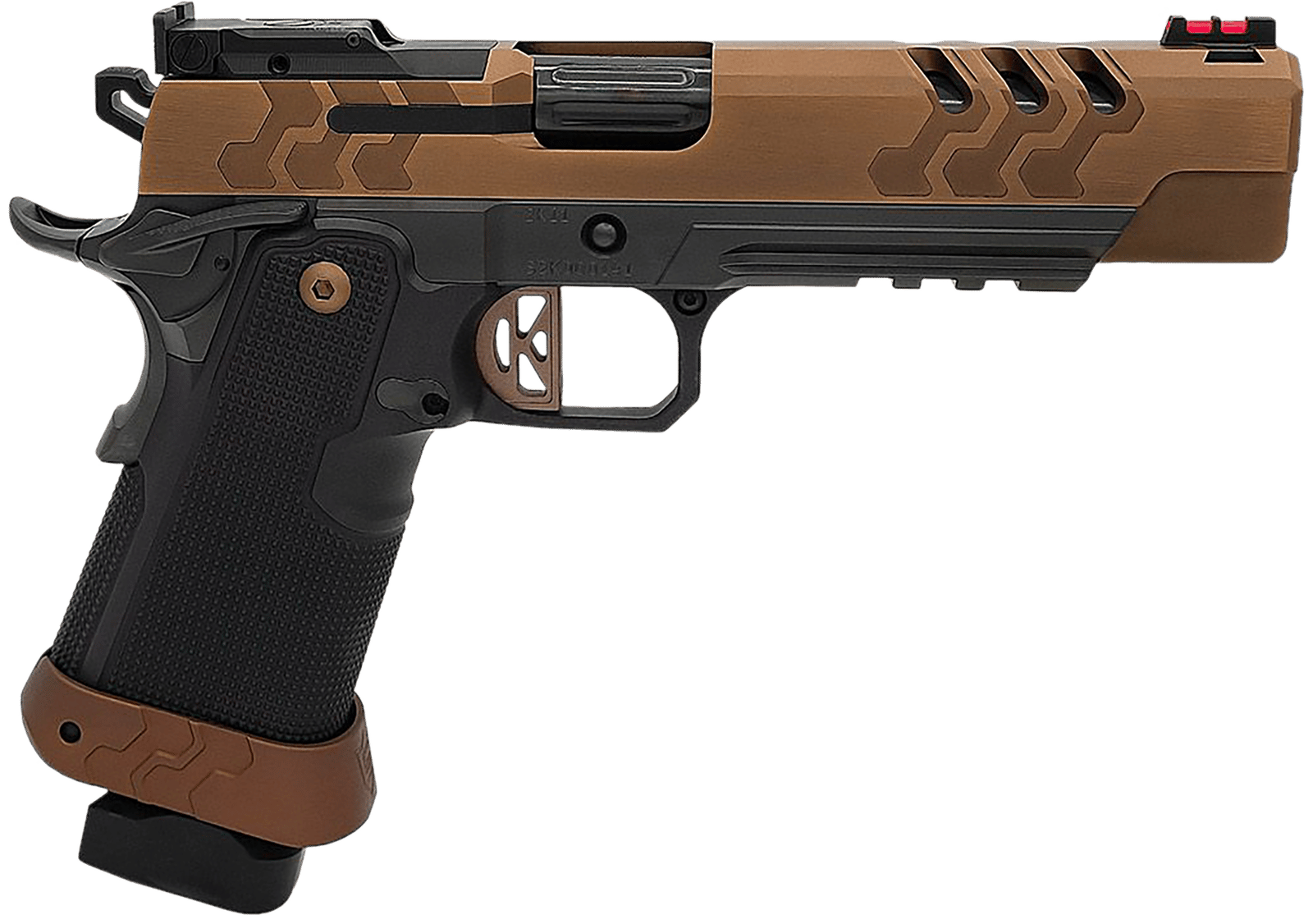 Kimber Mfg.,inc 3500053 2K11 Target (OR)  9mm 20+1 5" High Polished w/ Coyote PVD, Brush Polish Flats w/ DLC Coating Stainless Steel Slide Aluminum Grip