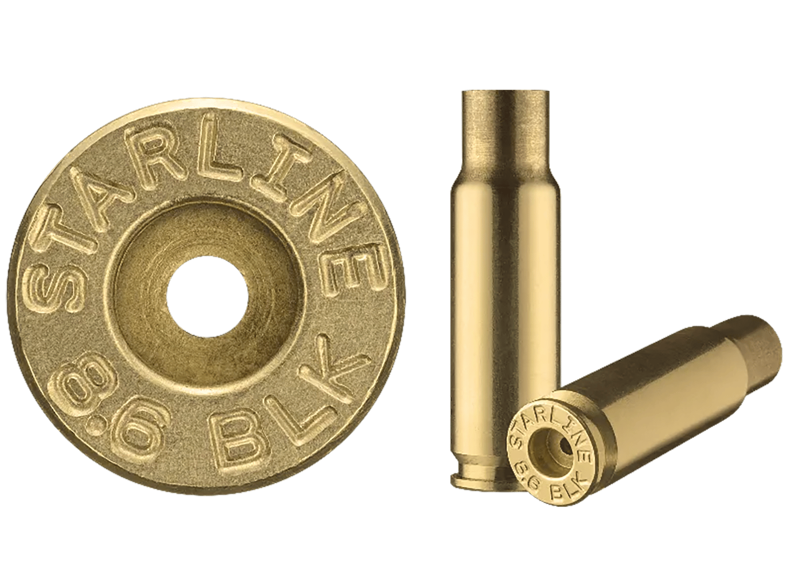 HSM 8.6BLKEUP-50  Unprimed Cases 8.6 Blackout Rifle Brass