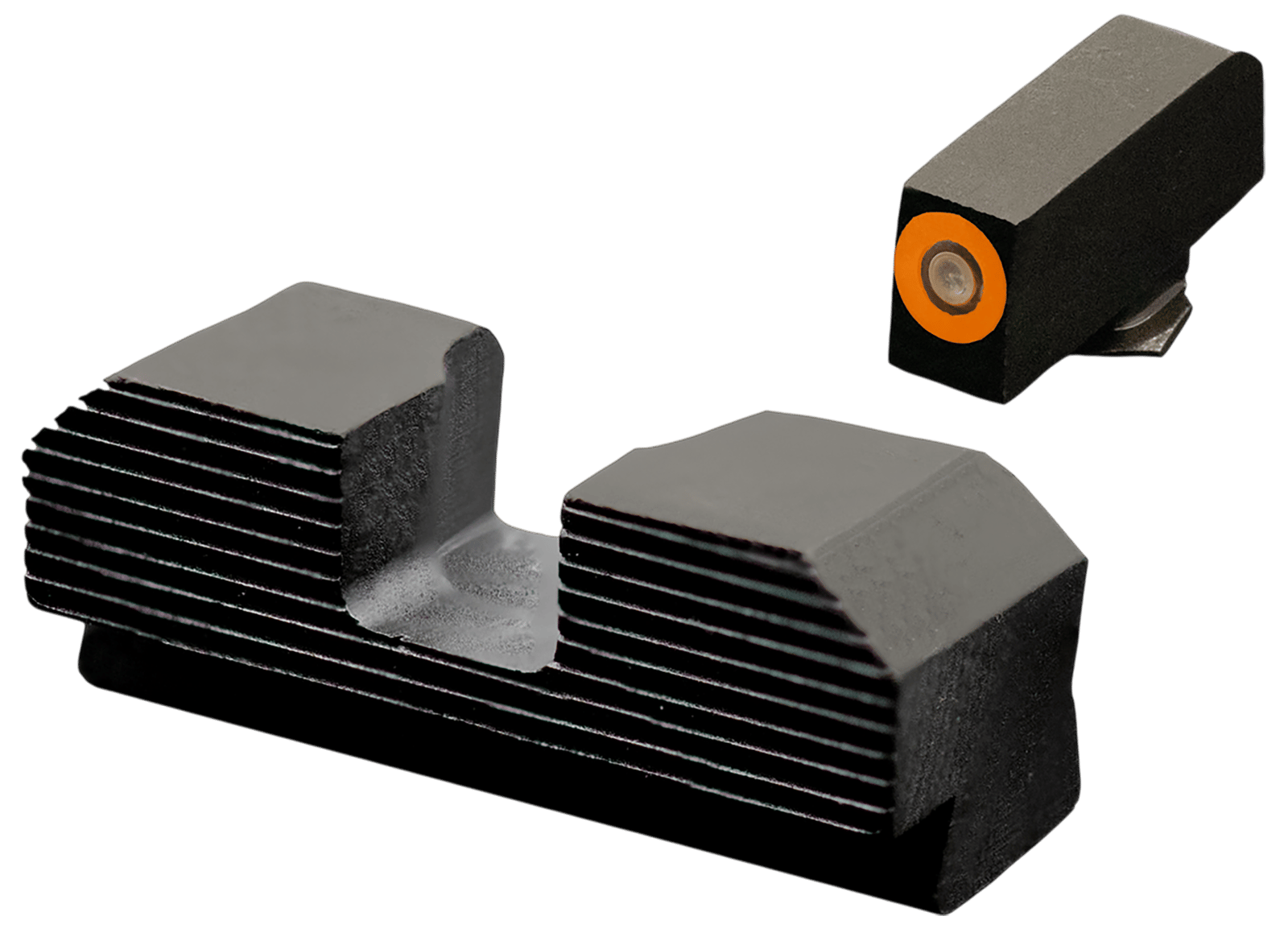 XS Sights GLM019P4N Minimalist Night Sight Set Orange Tritium Front/Black Oxide Frame Compatible w/Glock 43X/48