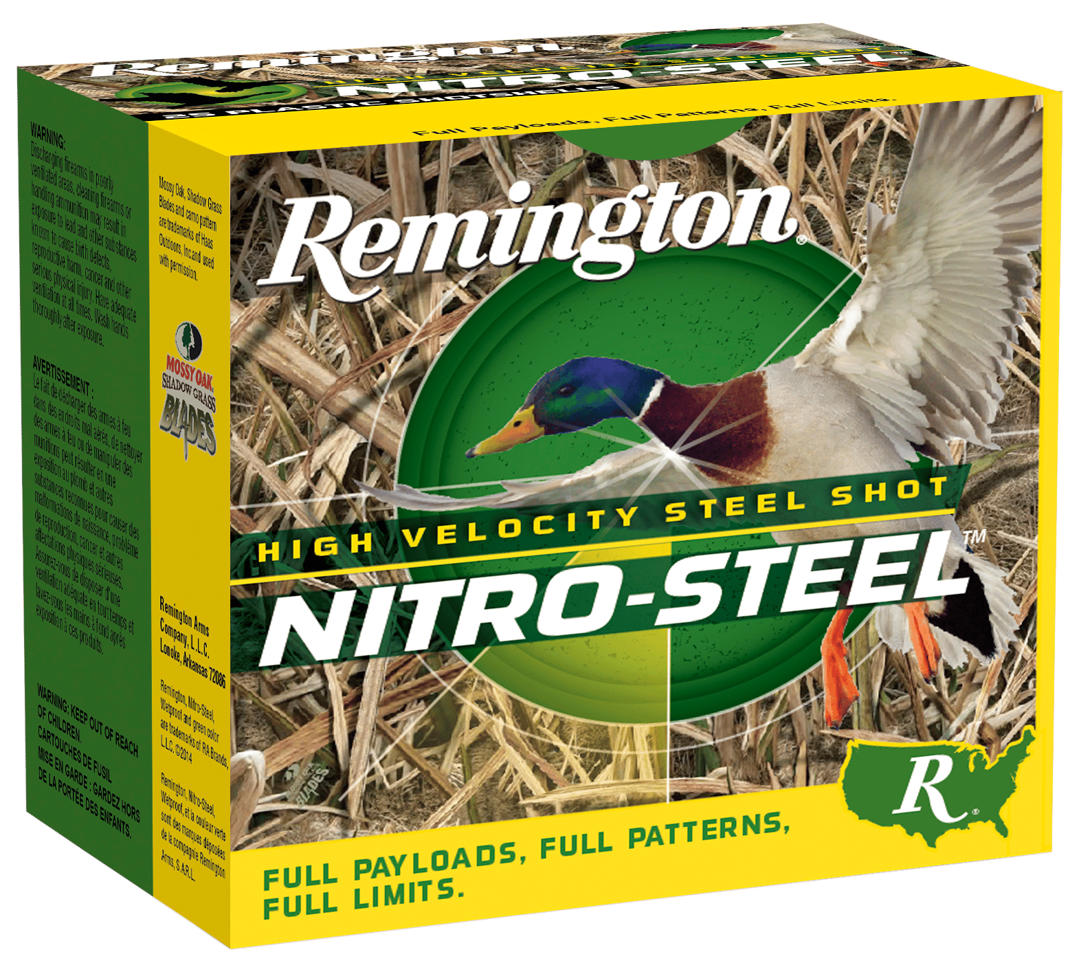 Remington Ammunition 20798 Nitro-Steel High Velocity 12Gauge 3" 1 1/4oz 2Shot 25 Per Box/10 Case