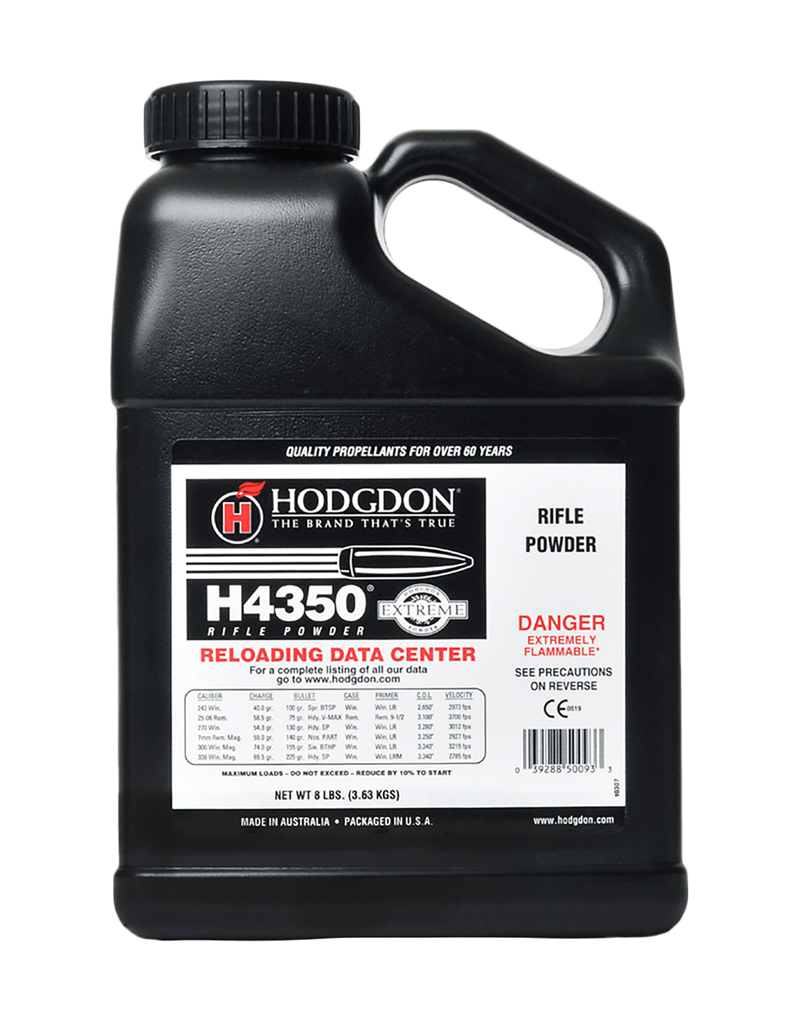 Hodgdon 43508 Extreme H4350 Smokeless Rifle 8 lbs