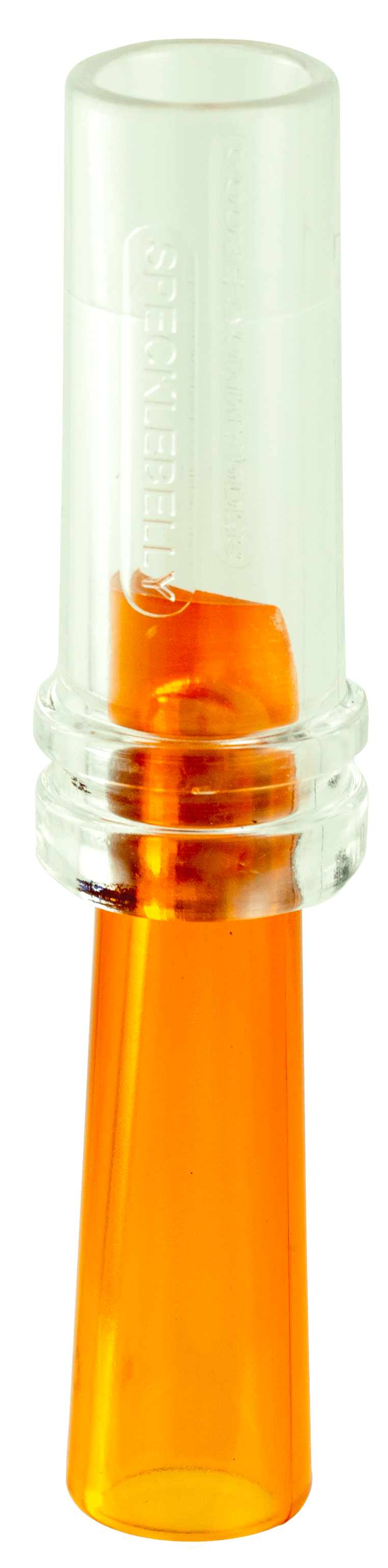 Duck Commander DCSPRCK Specklebelly  Single Reed Specklebelly Sounds Attracts Geese Clear/Orange Acrylic