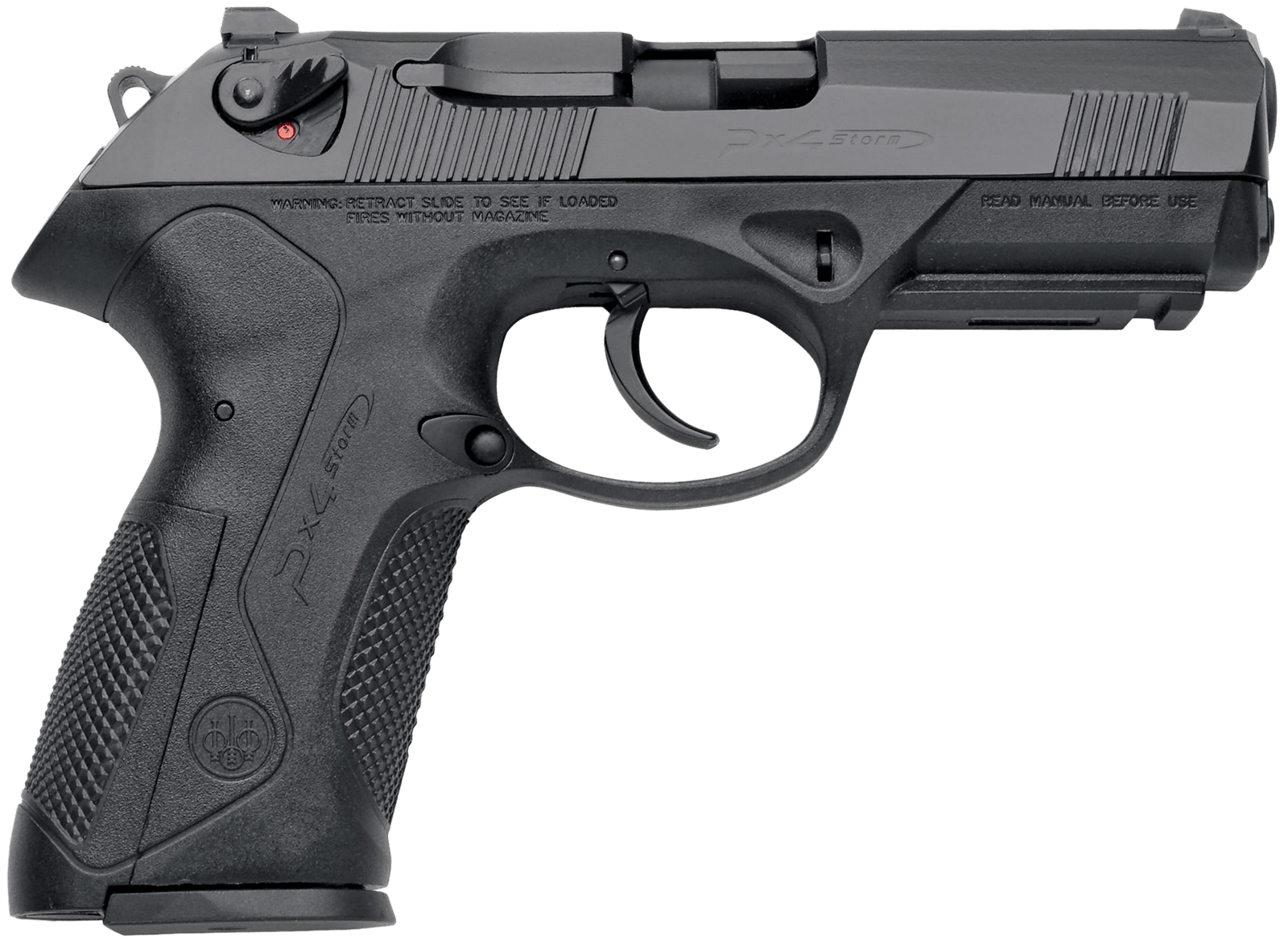Beretta USA JXF9F20CA Px4 Storm *CA Compliant Full Size Frame 9mm Luger 10+1, 4.10" Black Steel Barrel, Black Bruniton Serrated Steel Slide, Black Polymer Frame w/Picatinny Rail, Ambidextrous