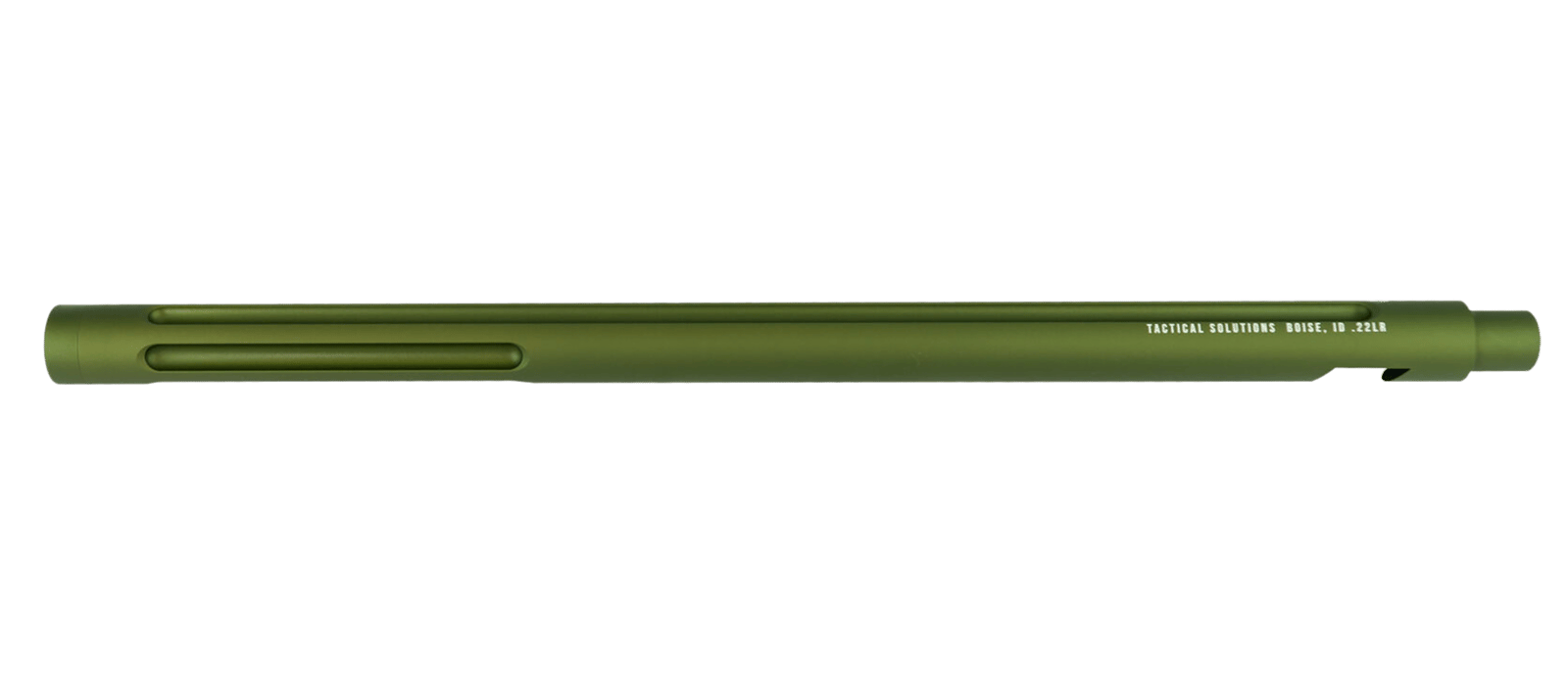 Tactical Solutions 1022TEMOD X-Ring Barrel 22 LR 16.50" OD Green Matte Finish Aluminum Material with Fluting & Threading for Ruger 10/22