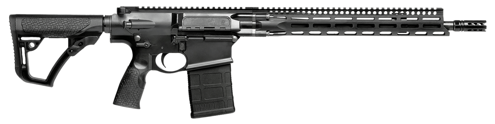 Daniel Defense 0215707258055 DD5 V3 *CA Compliant 7.62x51mm NATO 16" 10+1 Black Hard Coat Anodized Black Phosphate 6 Position w/SoftTouch Overmolding Stock Black Polymer Grip