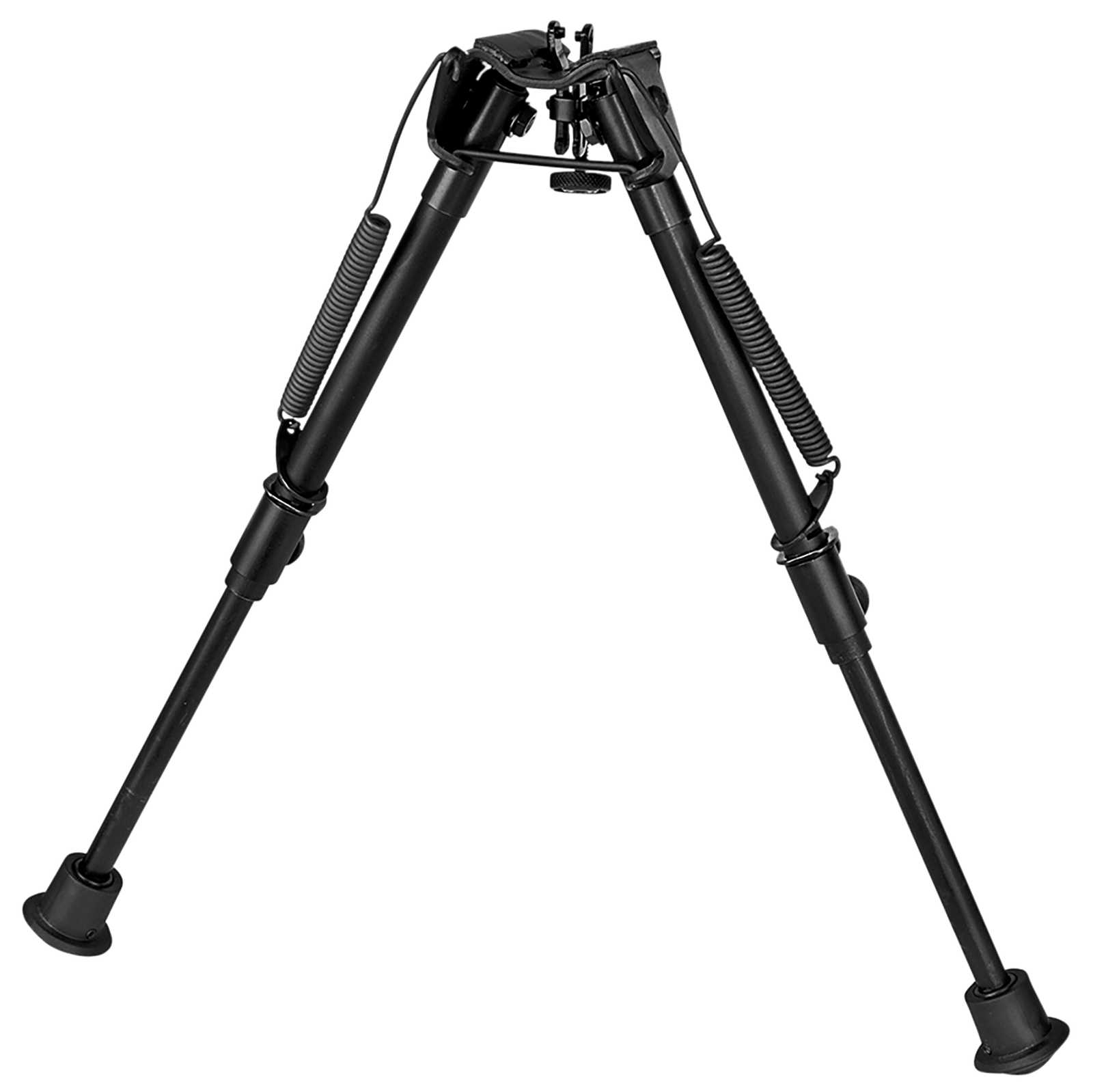 Harris Bipods L1A2 Non-Swivel L Swivel Stud, 9-13", Black Steel/Aluminum, Rubber Feet