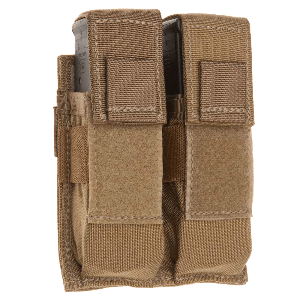 Tacshield T3602CY Universal Double Pistol Double Coyote 1000D Nylon MOLLE