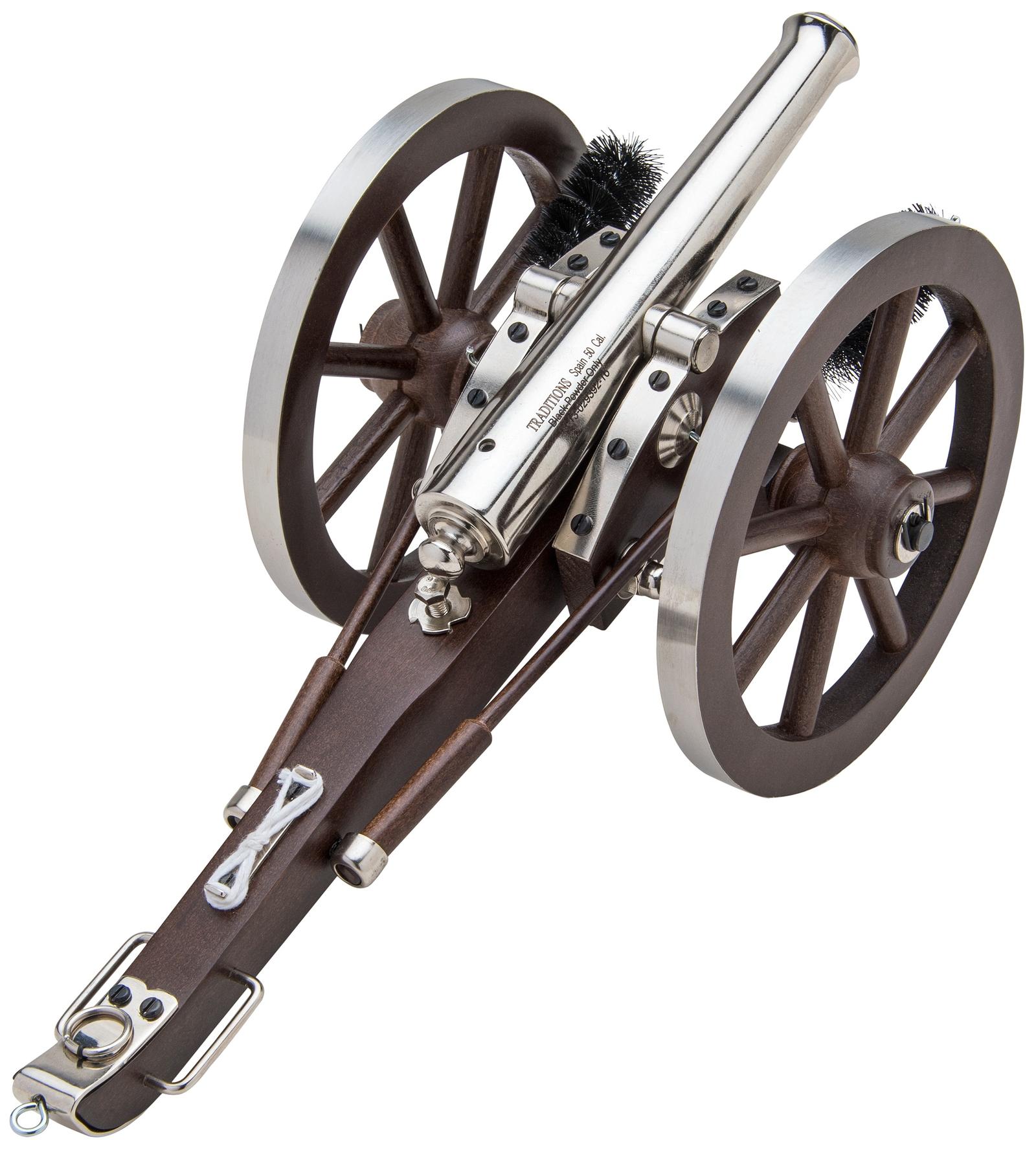 Traditions CN8021 Napoleon III Mini Cannon 50 Cal 7.25" Silver Barrel Breech Action