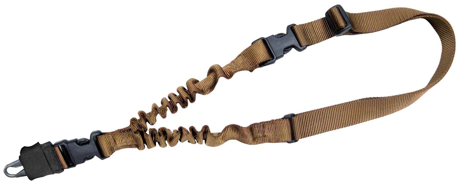 Tacshield T6010CY Shock Sling Coyote Tan Webbing Single-Point Rifle/Shotgun