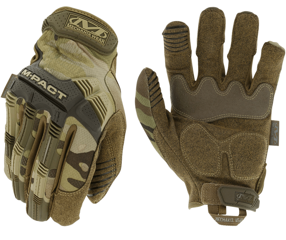 Mechanix Wear MPT78009 M-Pact  Multi-Cam Synthetic Leather Medium TPR Closure