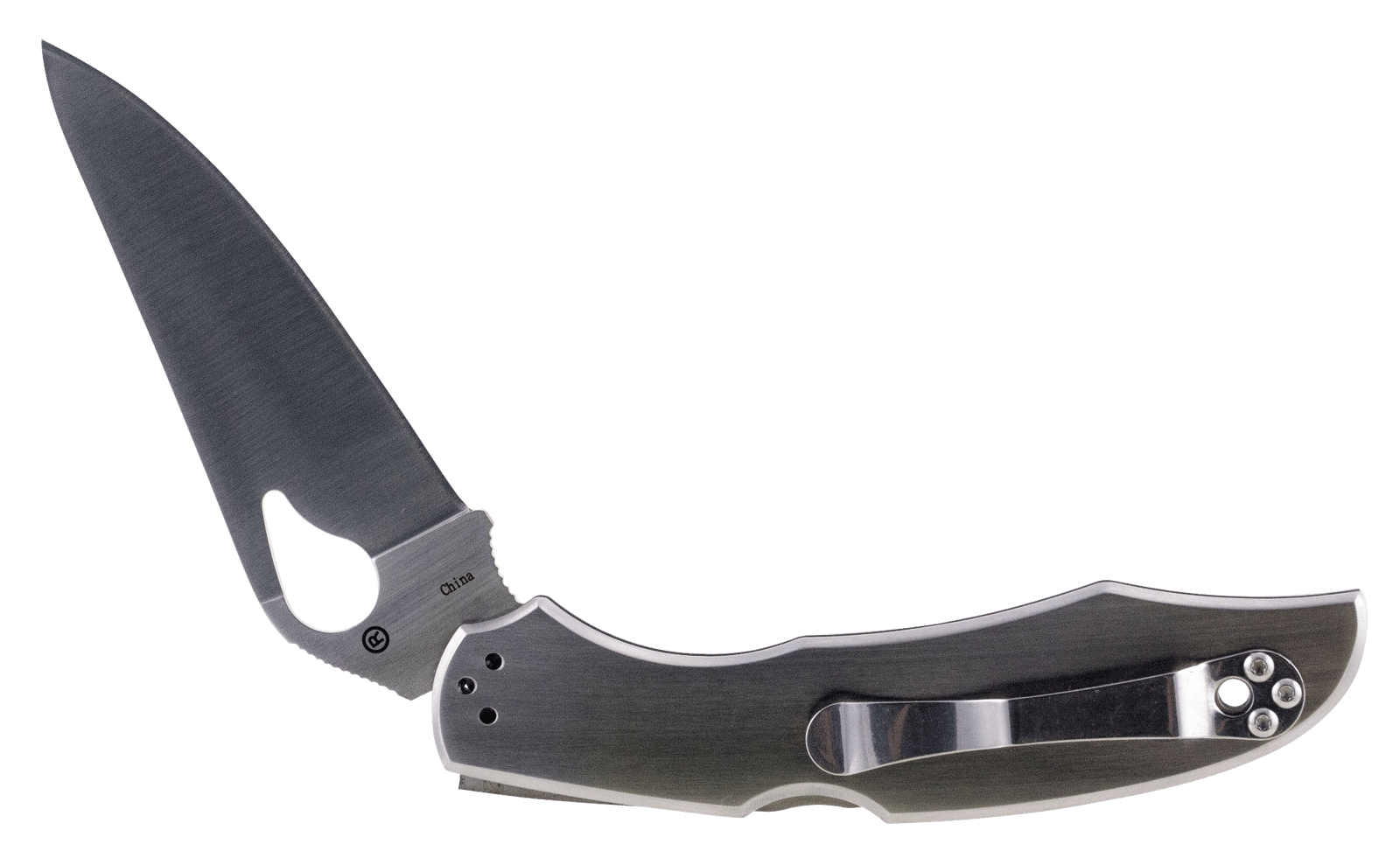 Spyderco BY03P2 Byrd Cara Cara 2 3.75" Folding Spear Point Plain 8Cr13MoV SS Blade Stainless Steel Handle Includes Pocket Clip