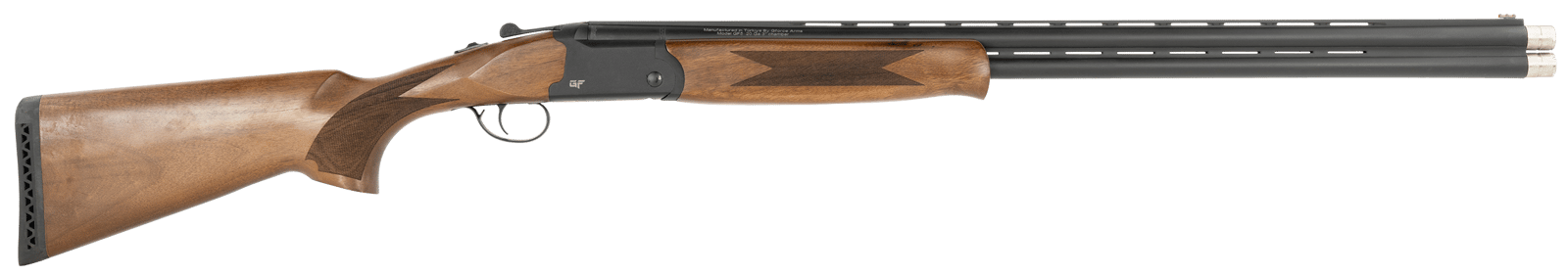 Gforce Arms GF5B1228 GF5 Filthy Pheasant Full Size 12 Gauge Break Open 3" 2rd 28" Black Over/Under Vent Rib Barrel, Black Aluminum Receiver, Fixed Turkish Walnut Stock, 5 Chokes