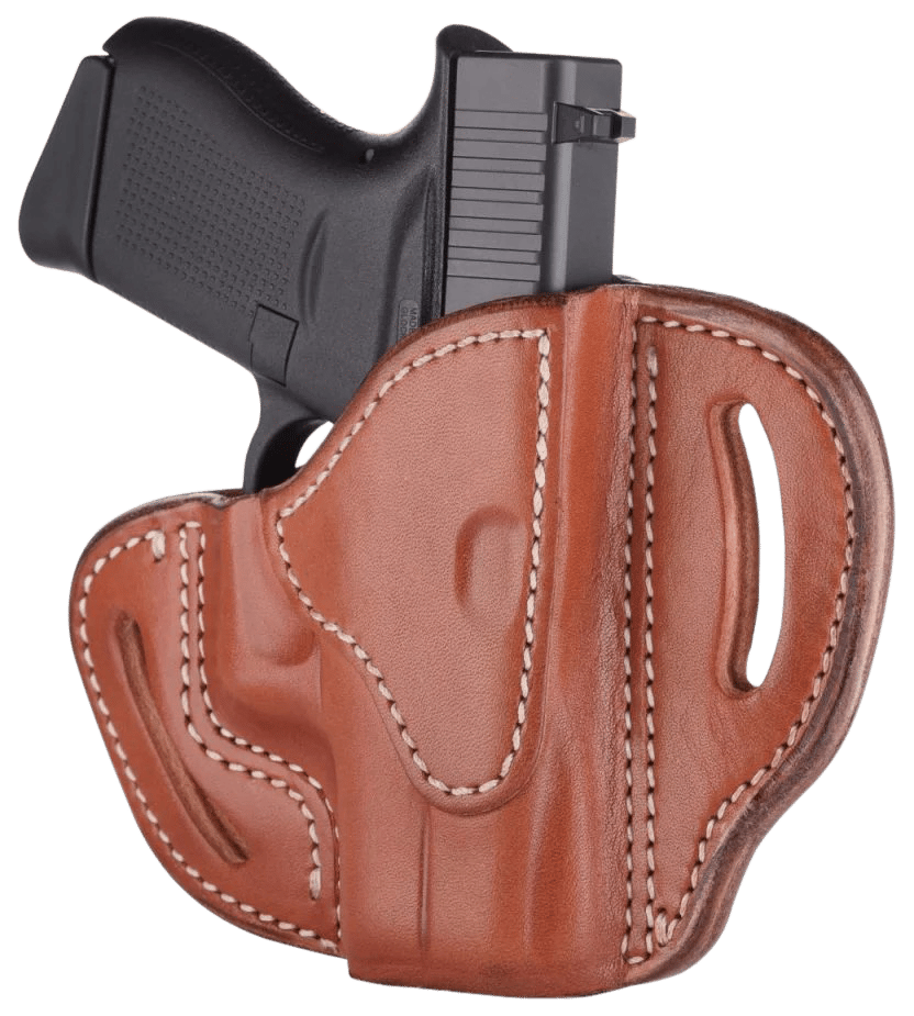 1791 Gunleather ORBHCCBRR BHC Optic Ready OWB Compact Classic Brown Leather Belt Slide Compatible w/Glock 43/Sig P365 Right Hand