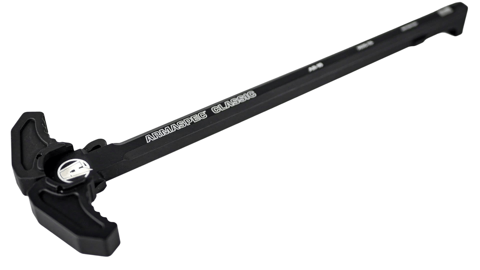 Armaspec ARM166-BLK Classic Charging Handle Black Aluminum Ambidextrous Hand