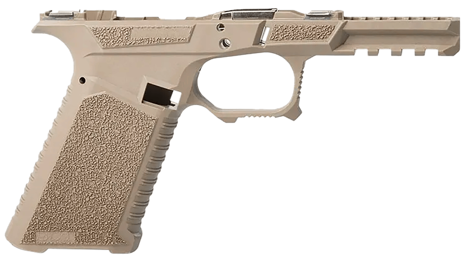 Sct Manufacturing 0225010100IA Full Size  Compatible w/ Gen3 17/22/31 Flat Dark Earth Polymer Frame Aggressive Texture Grip Includes Locking Block