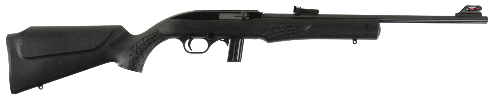 Rossi RS22L1811 RS22  Semi-Auto 22 LR Caliber with 10+1 Capacity, 18" Barrel, Blued Metal Finish & Monte Carlo Black Synthetic Stock Right Hand (Full Size)