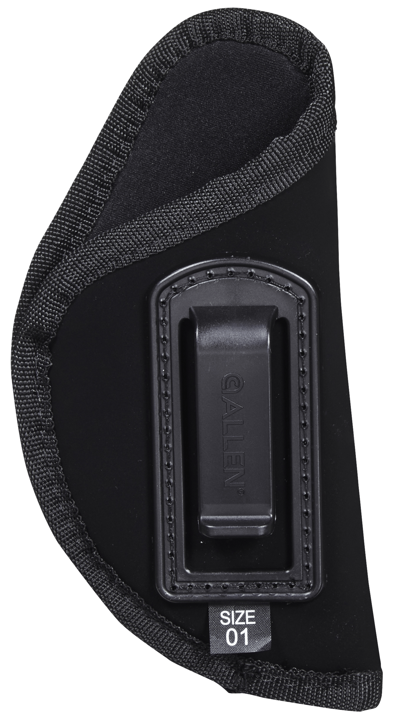 Allen 44601 Inside-The-Pant Conceal Carry Holster Size 01 IWB Black Ultrasuede Fabric, Fits Medium Frame Autos, Belt Clip Mount, Right Hand