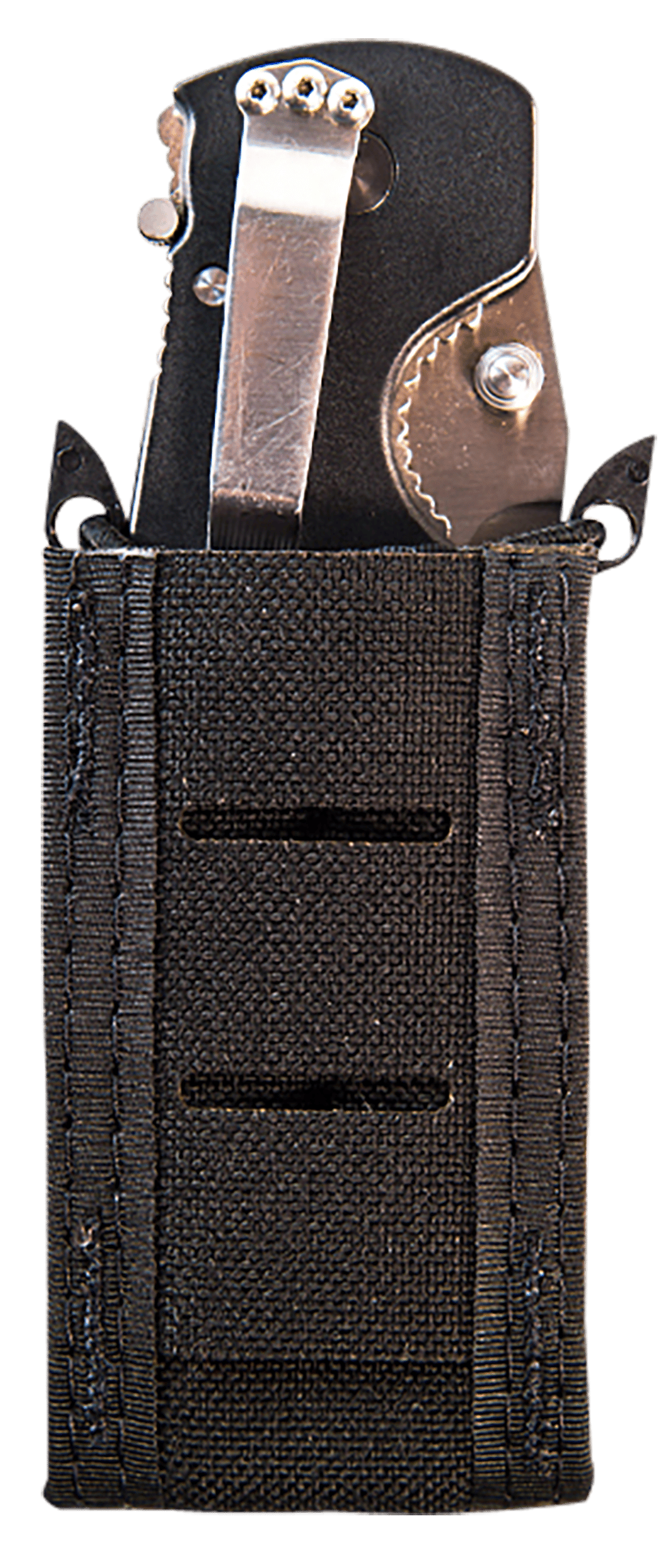High Speed Gear 41PT00BK TACO Duty Single Pistol Mag, Black Nylon with MOLLE Exterior, Fits MOLLE & 2" Belt