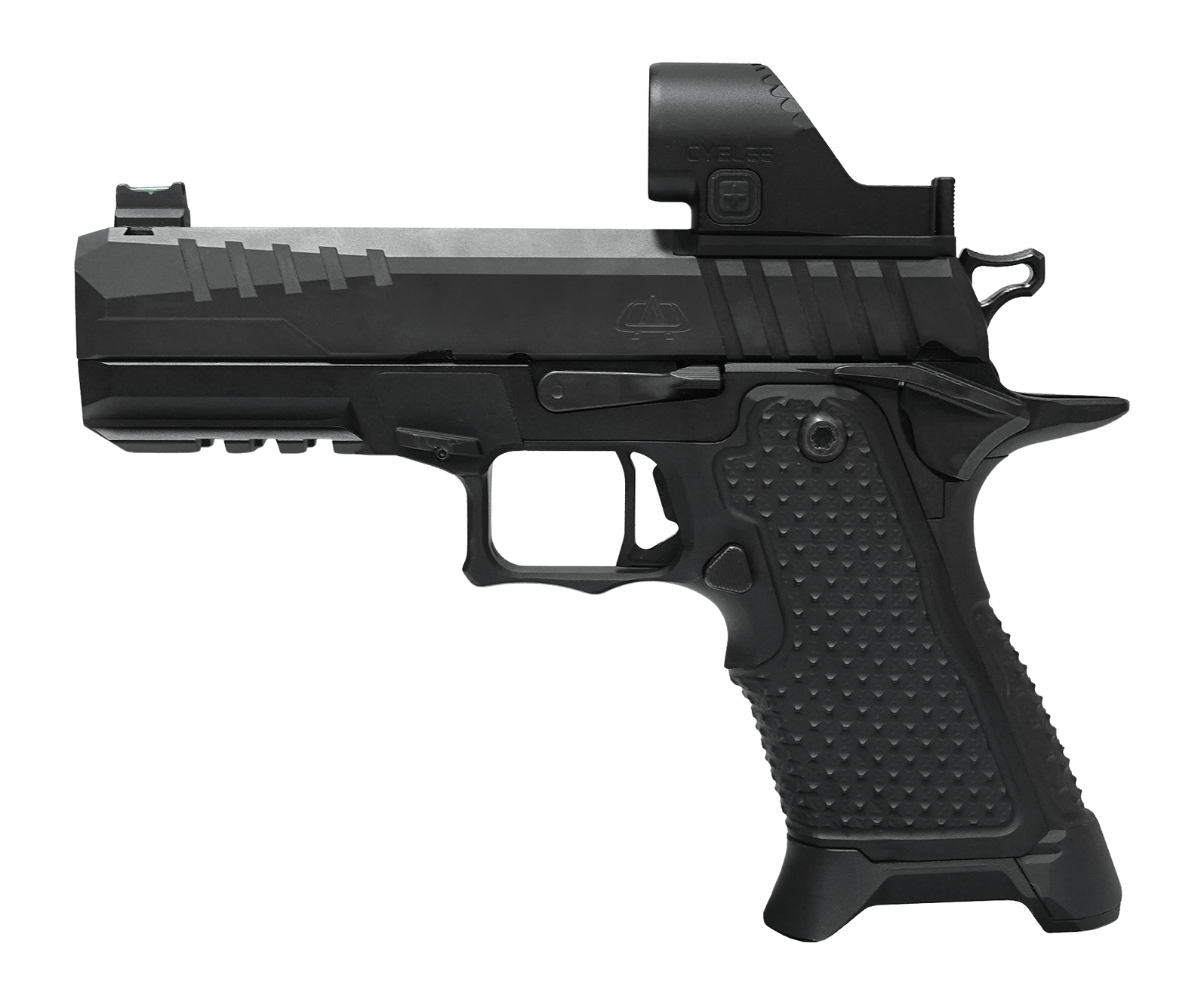 Oa Defense OA2311COMPACTSTELITEBL 2311 Standard Elite Compact Frame 9mm Luger 10+1 4.25" Black Steel Optic Ready Slide, Black Aluminum Frame w/Picatinny Rail, Black Aluminum Grip, Ambidextrous