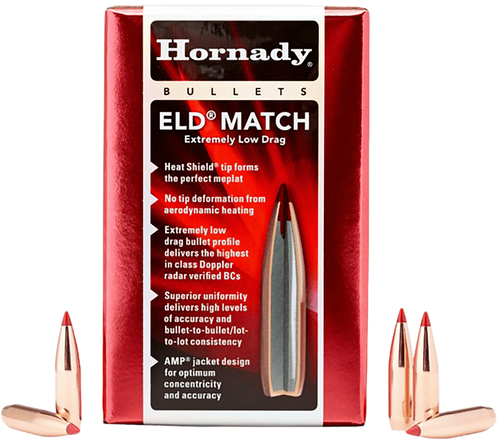 Hornady 245301   6mm .243 109gr Extremely Low Drag-Match 500 Per Box/6 Case